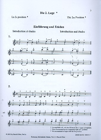 Melodische Etüden Band 2