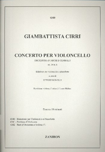 Konzert C-Dur op.14,6 für