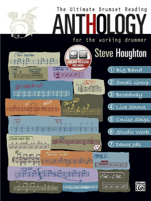 The ultimate drumset reading anthology for the working drummer (+ CD)