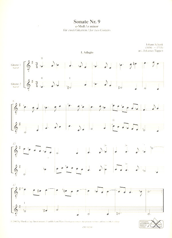 Sonate E-Moll Nr.9