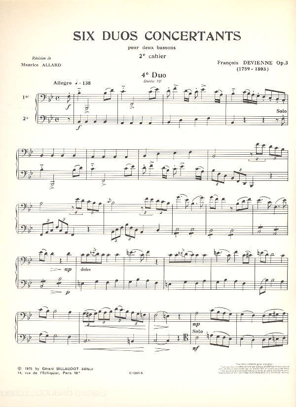 6 duos concertants vol.2 op.3 (4-6)
