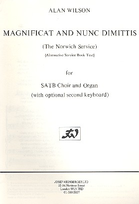 Magnificat and Nunc dimittis