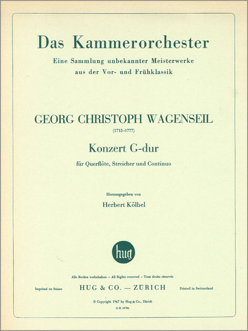 Konzert G-Dur für Flöte,