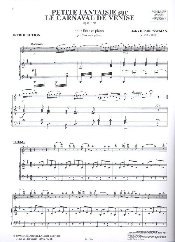 Petite fantaisie sur Le carnaval