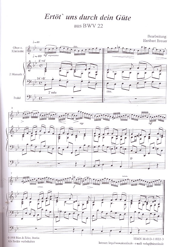 3 Choräle aus Bach-Kantaten 