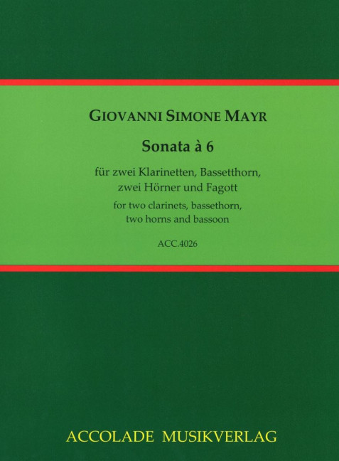 Sonate à 6 für 2 Klarinetten, Bassetthorn