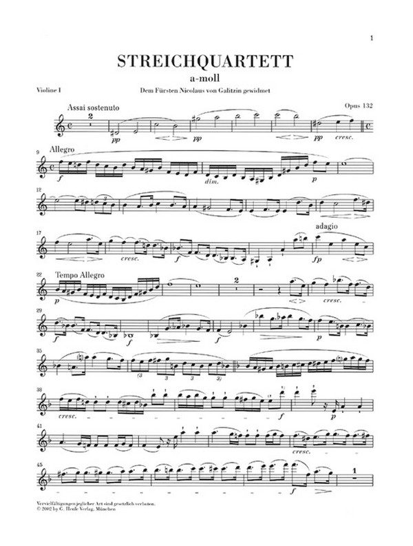 Streichquartett a-Moll op.132