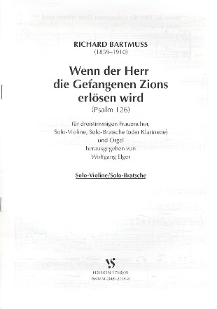 WENN DER HERR DIE GEFANGENEN ZIONS