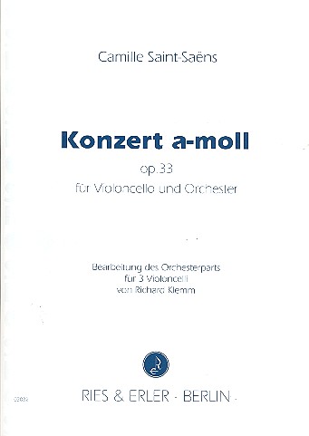 Konzert a-moll op.33 für Violoncello und