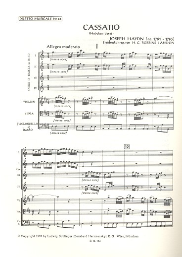 Cassatio D-Dur