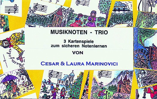 Musiknoten-Trio