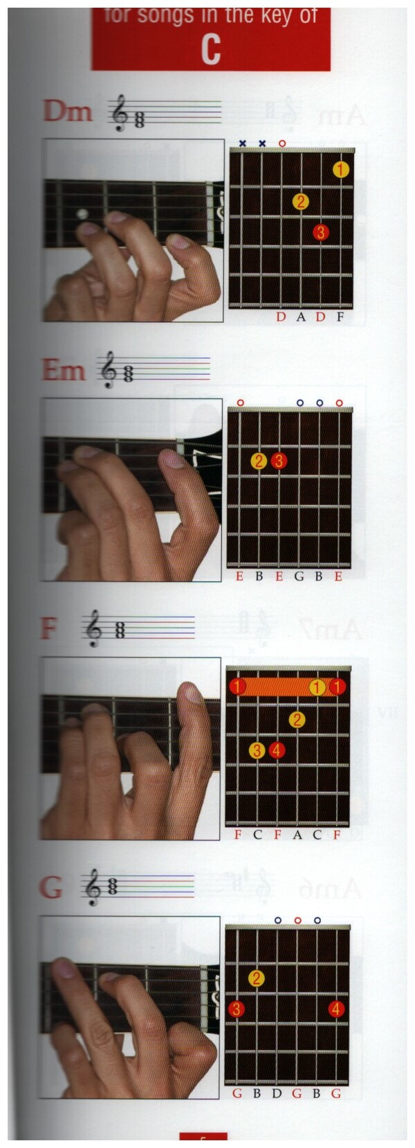 Guitar Case Chord Book in