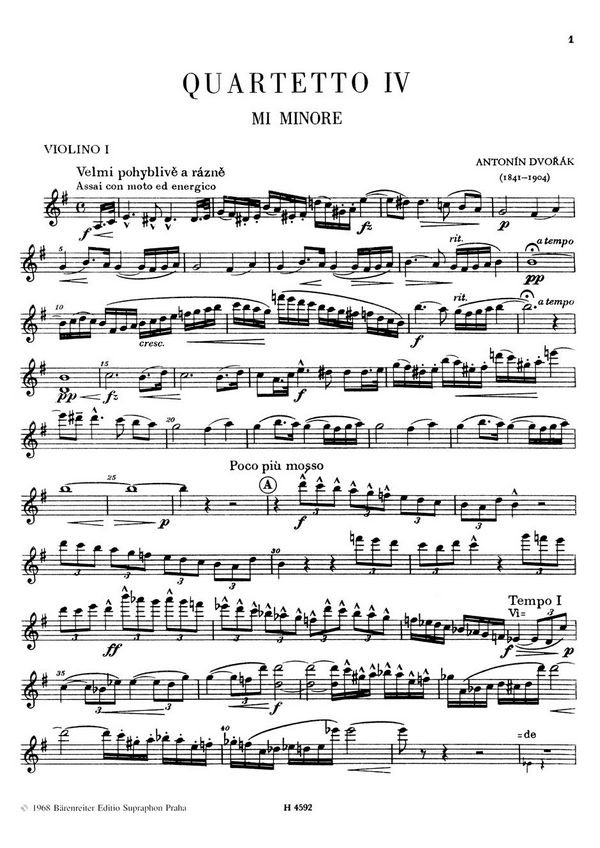Streichquartett e-Moll Nr.4
