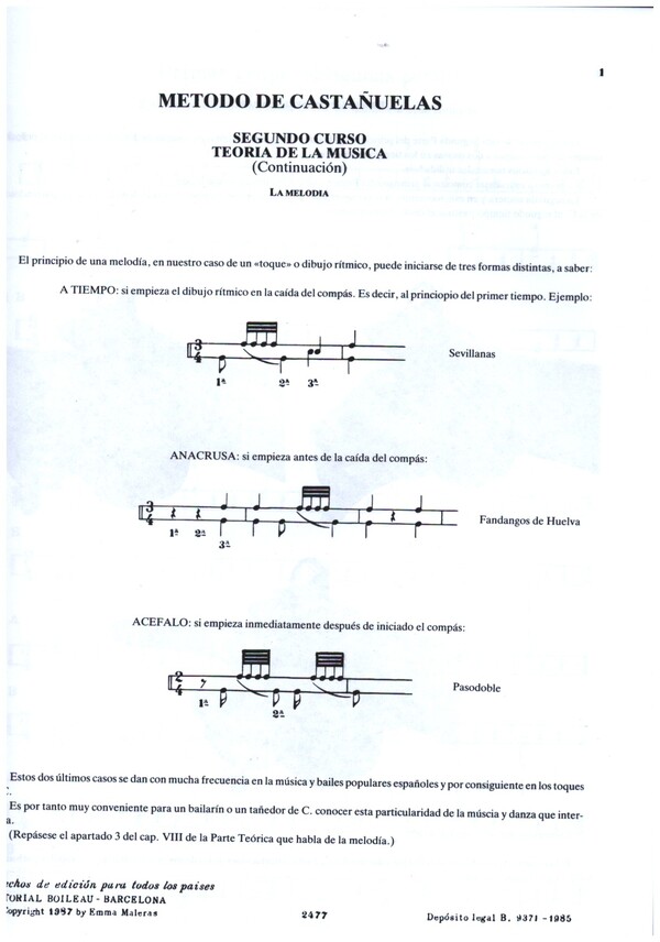 Metodo para castanuelas vol.2