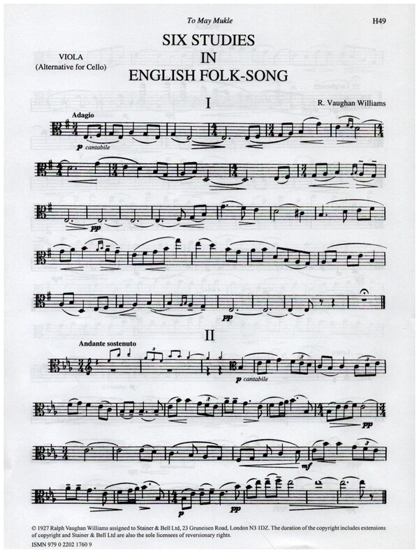 6 Studies in English Folk Song