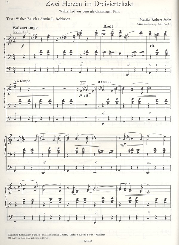 Robert Stolz-Melodien Band 1