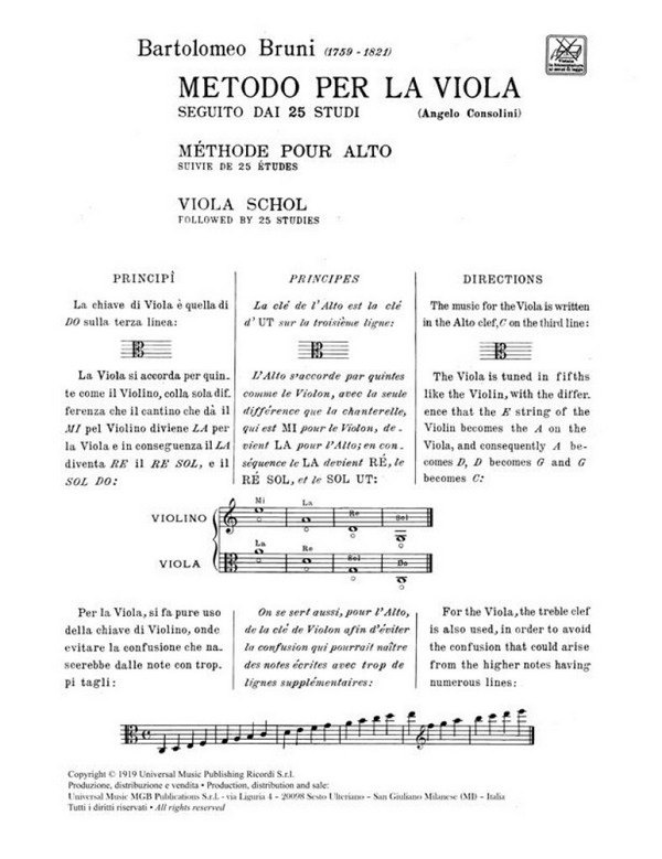 Metodo per viola seguito