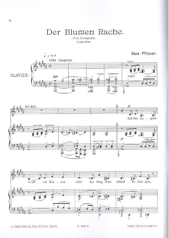 Der Blumen Rache Ballade