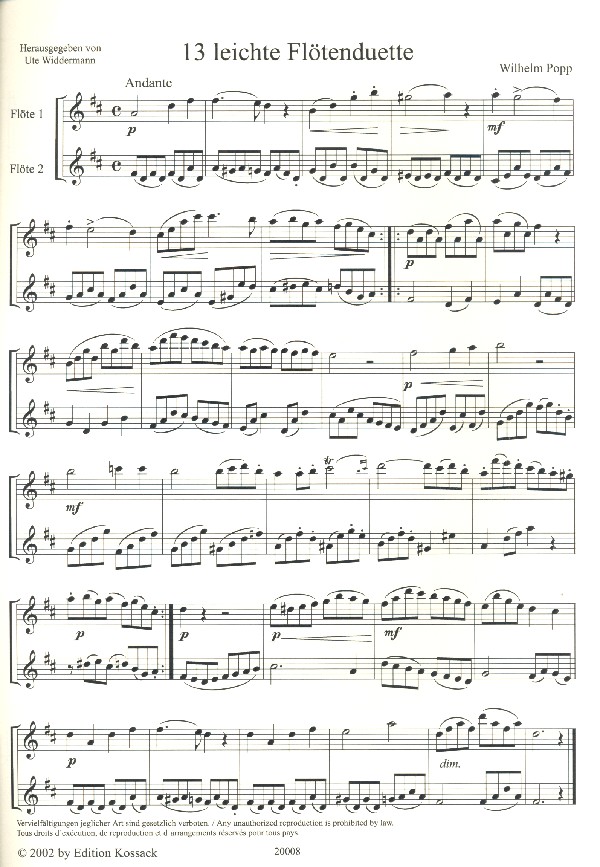 13 leichte Duette