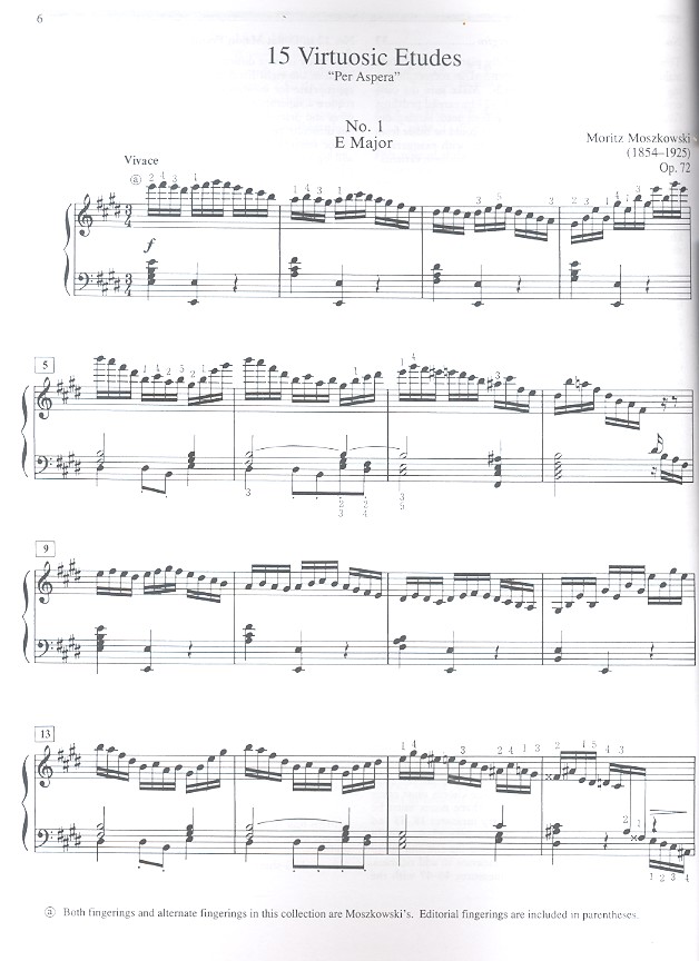 15 virtuosic Etudes op.72