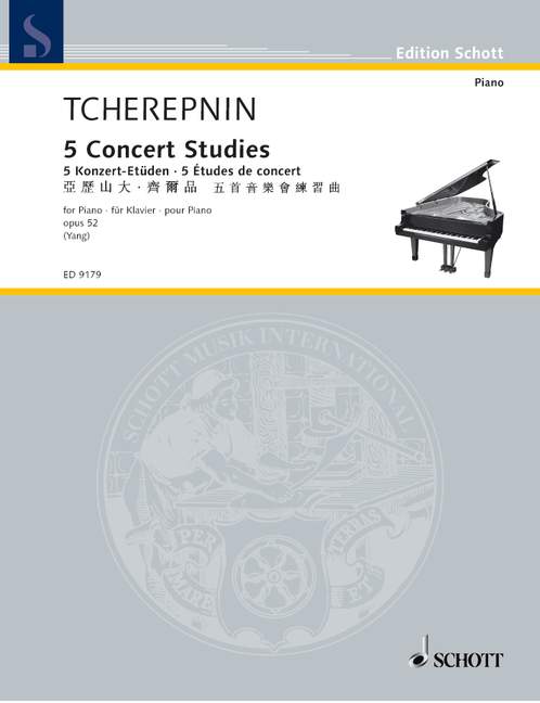 5 Konzert-Etüden op.52