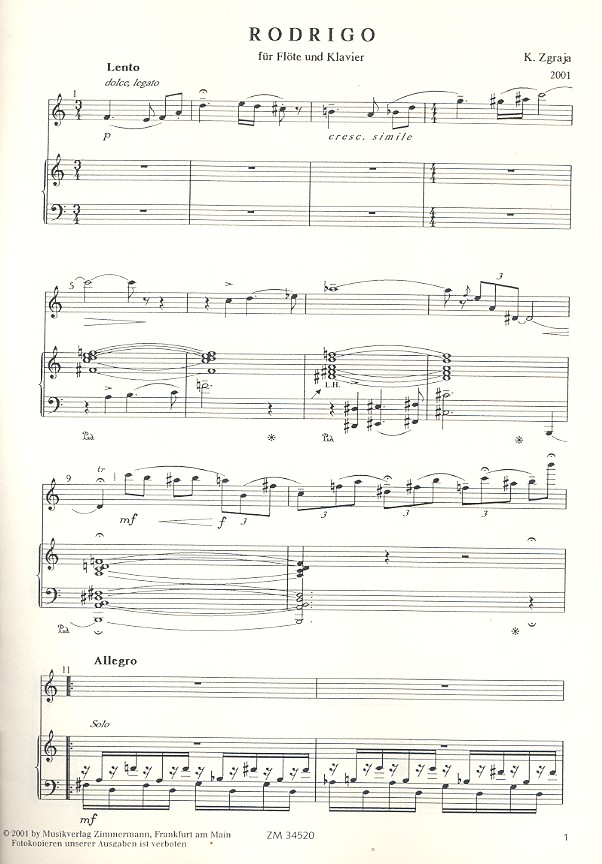 Rodrigo für Flöte und Klavier