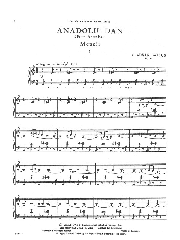 Anadolu' Dan (From Anatolia)