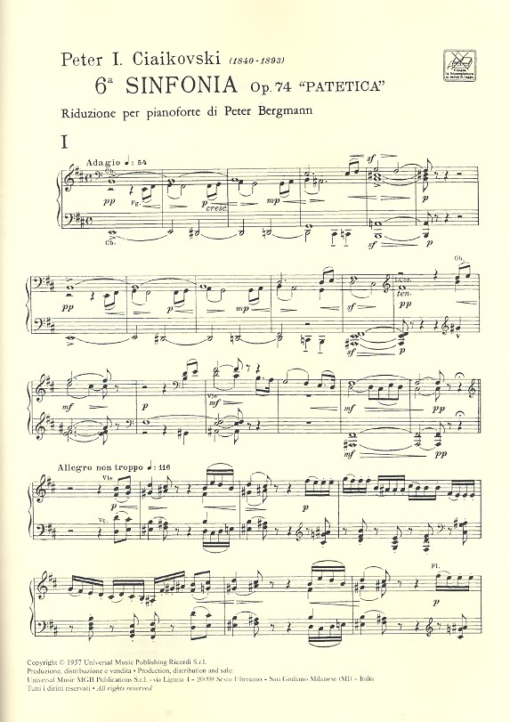 Sinfonie e-moll Nr.6 op.74