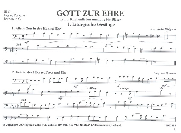 Gott zur Ehre band 1