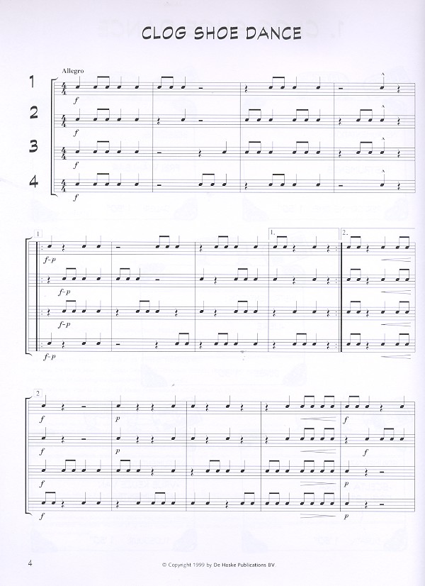 Quartopus - 3 einfache Quintette
