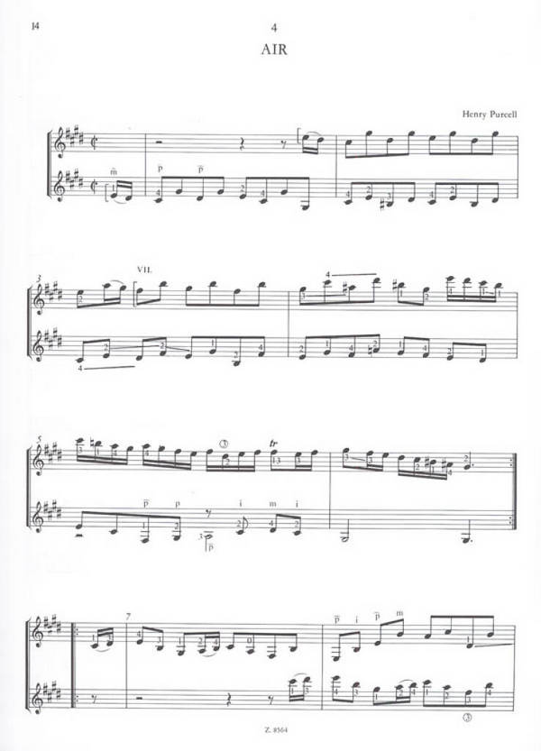 Alte englische Musik für 2 Gitarren