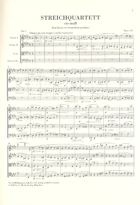 Streichquartett cis-Moll op.131