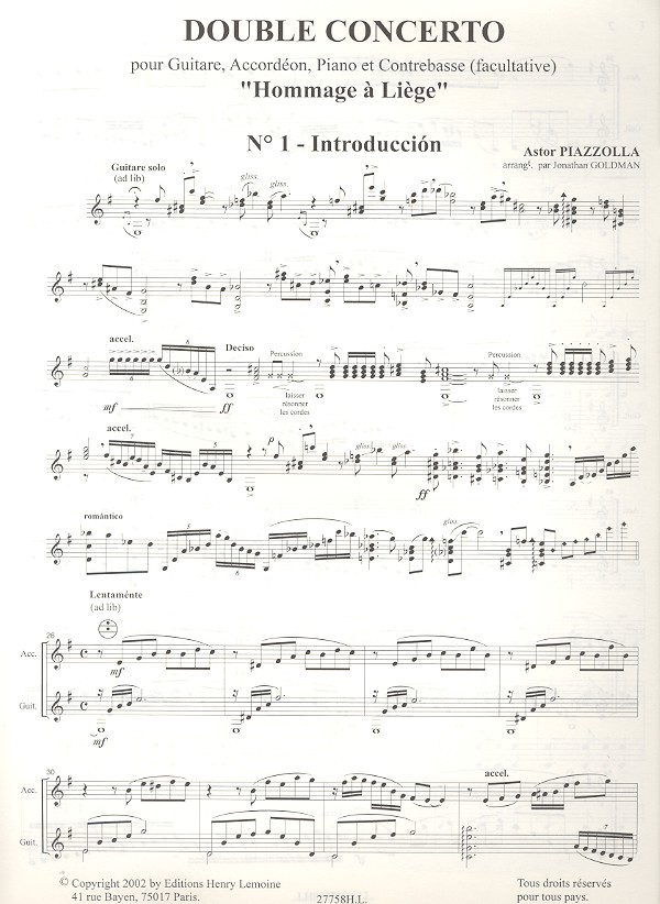 Double Concerto pour guitare