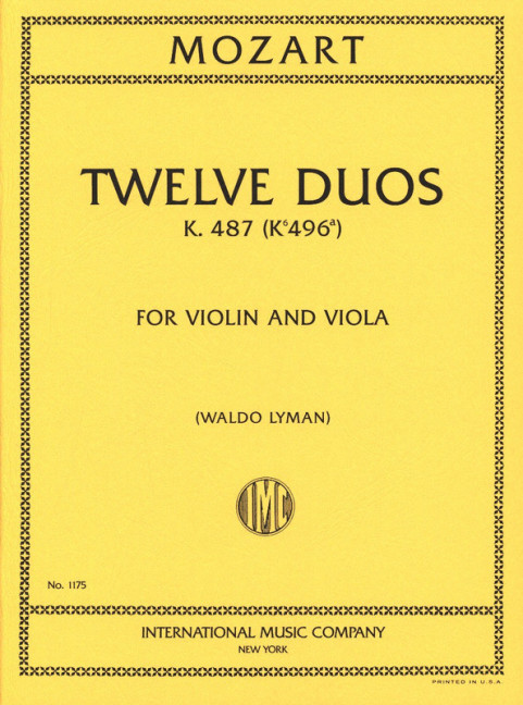 12 Duets KV487
