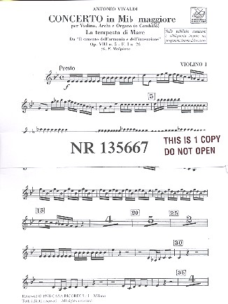 Konzert Es-Dur op.8,5 F.I:26