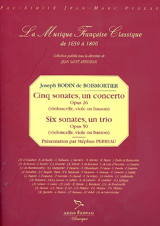 5 sonates, 1 concerto op.26,