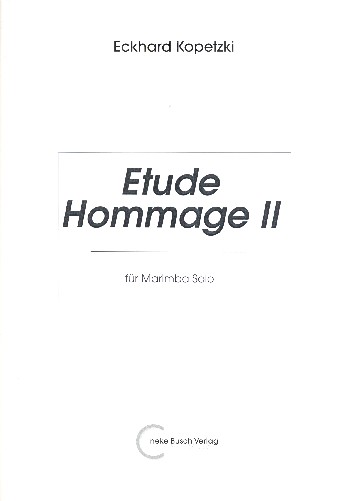 Etude Hommage 2 für Marimba