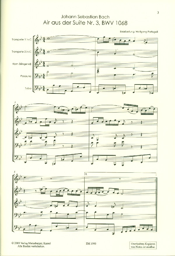Air (Bach) und Largo (Händel)