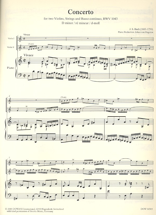 Concerto d-Moll BWV1043 (+ 2 CD's)