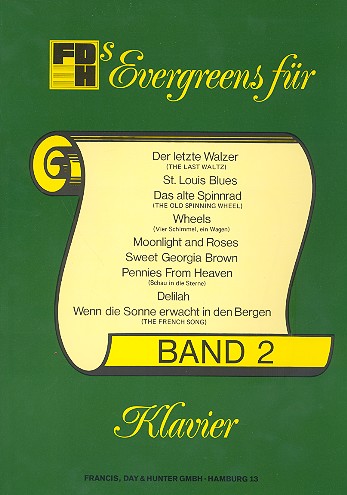 Evergreens Band 2 für Gesang