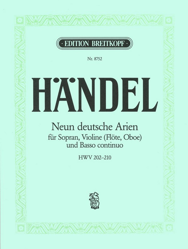 9 deutsche Arien HWV202-210
