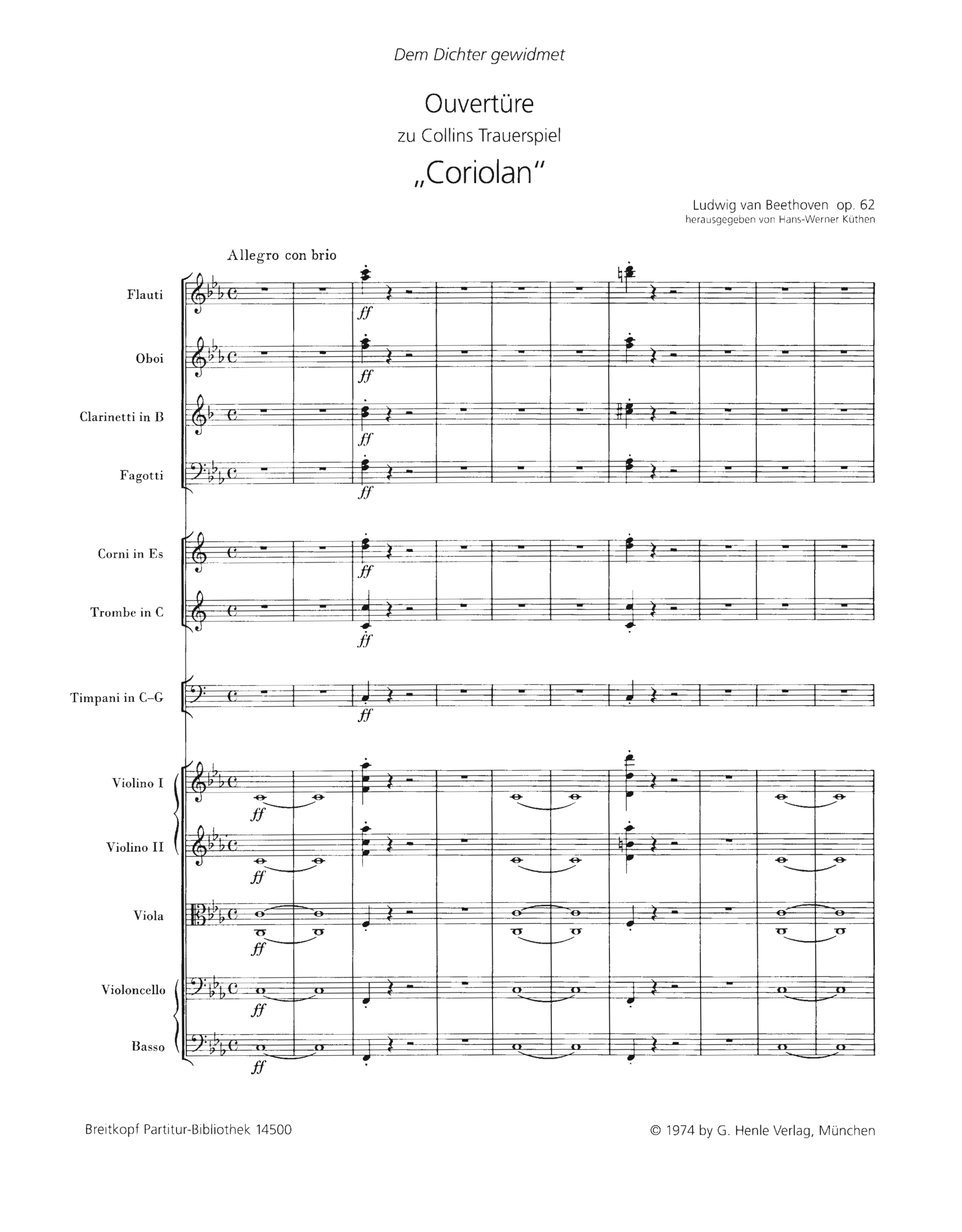 Coriolan-Ouvertüre op.62