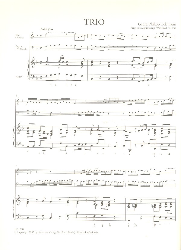 Triosonate F-Dur Nr.100