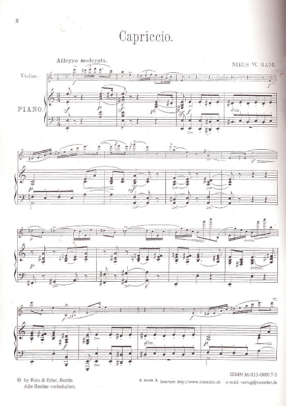 Capriccio für Violine und