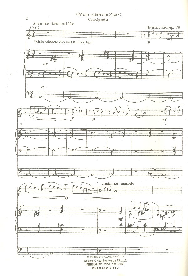 Mein schönste Zier op.170