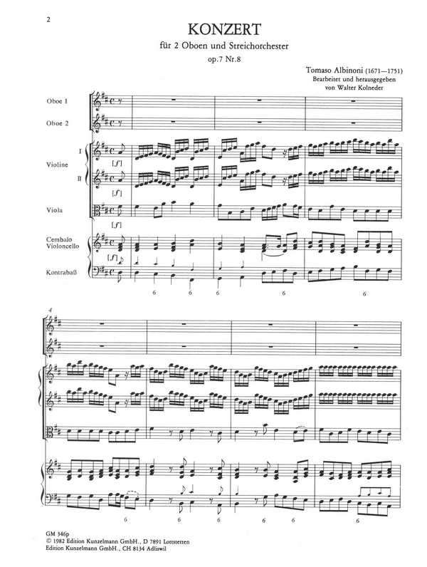 Konzert D-Dur op.7,8