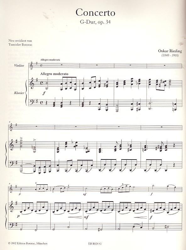 Concerto G-Dur op.34 (1. Lage)