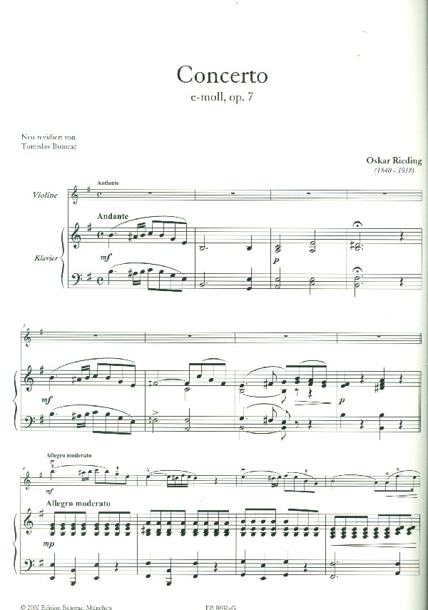 Concerto e-Moll op.7 (1.-7. Lage )