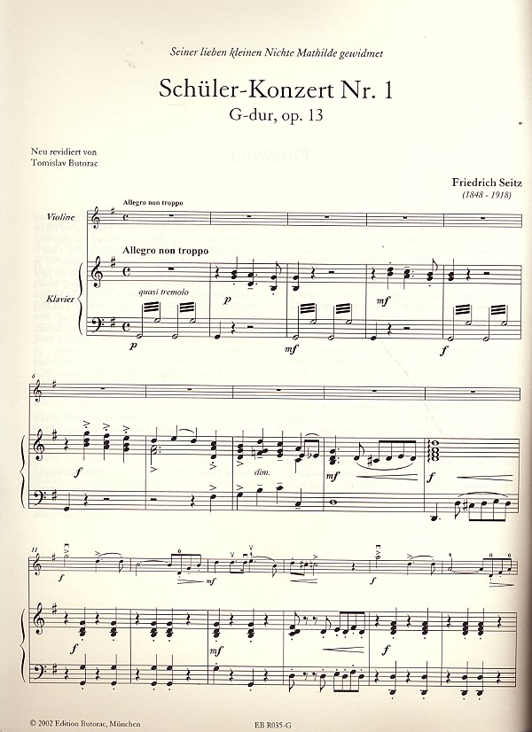 Konzert G-Dur Nr.1 op.13