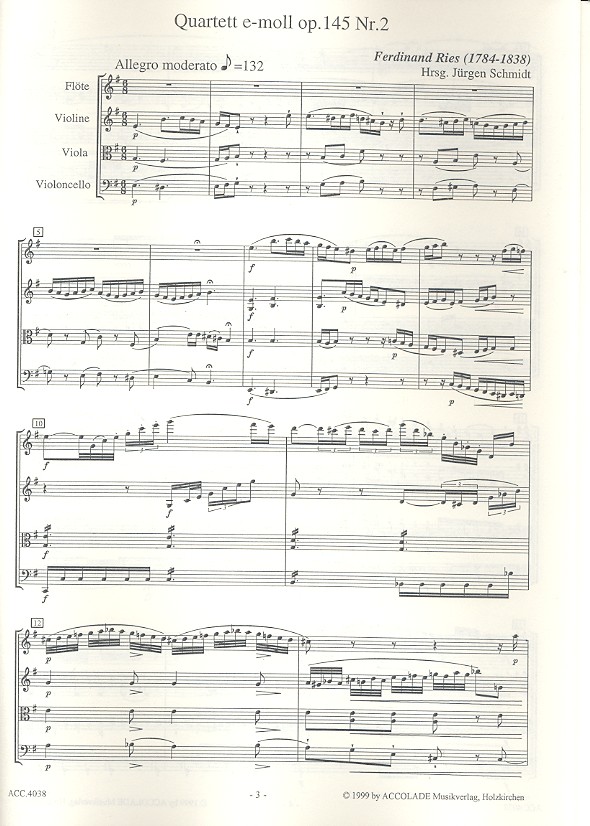 Quartett Nr.2 e-Moll op.145,2